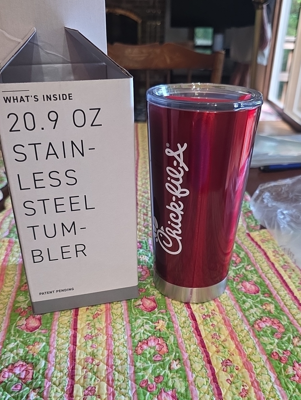 Chick-fil-a New In BOX Red Stainless Steel 20.9 oz Tumbler